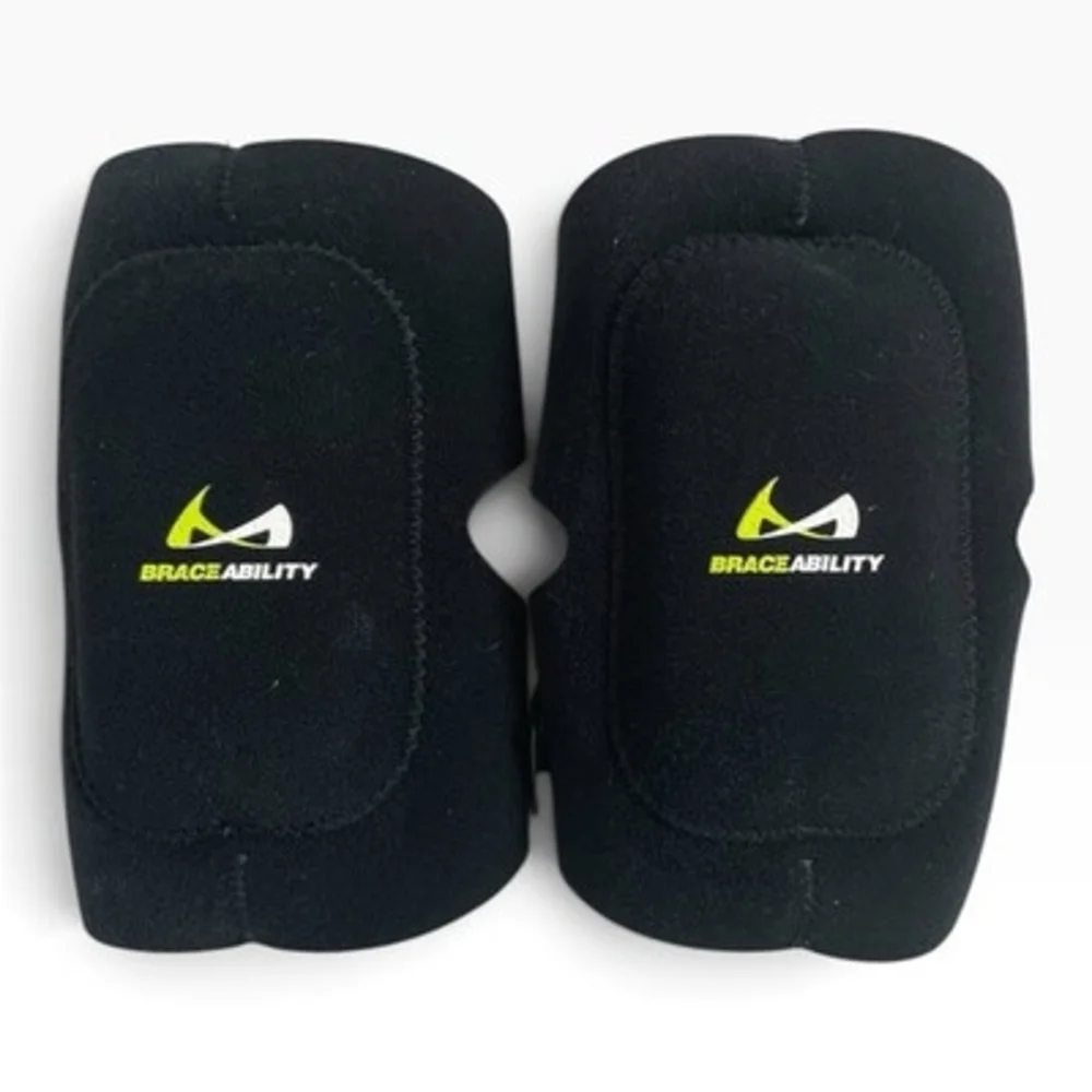 BraceAbility Knee Support Braces Pair Adjustable Compression One Size EXC
